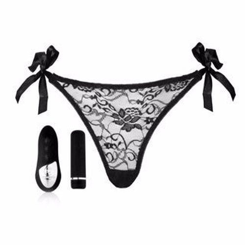 SENSUELLE PLEASURE PANTY BLACK REMOTE CONTROL - NCBTW55BK