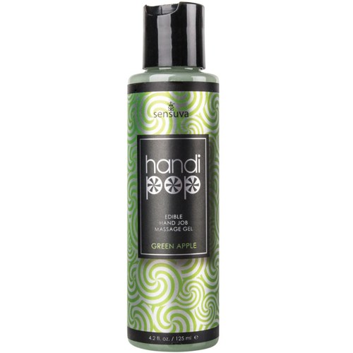 Sensuva Handi-Pop Hand Job Massage Gel-Green Apple 4.2oz