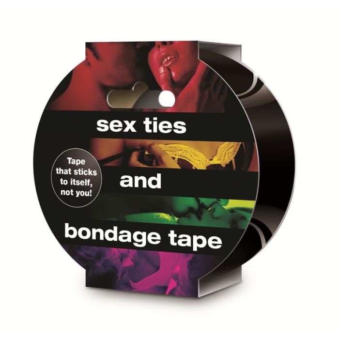 Sex, Ties & Bondage Tape - Black *Phthalate free* (case qty: 12) - USSTBT-B