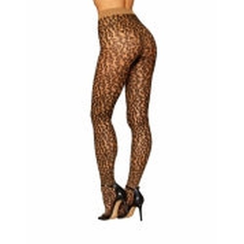 SHEER LEOPARD PANTYHOSE O/S - DG0496NUBK
