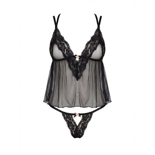 Sheer Madness Babydoll Set - 81681 00101