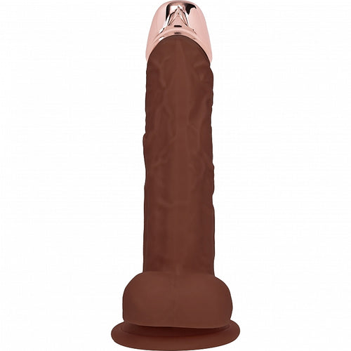REALROCK WIRELESS RECHARGEABLE METALHEAD REGULAR STRAIGHT W/BALLS BROWN - SHTREA209BRN