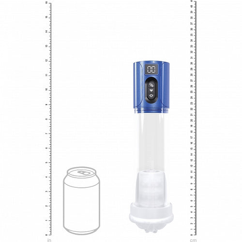 PUMPED HYPERLIFT MASTURBATOR SUCTION METALLIC BLUE - SHTPMP067MBL