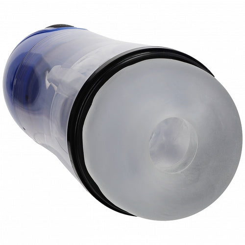 PUMPED SONICPULL MASTURBATOR SUCTION VIBRATION METALLIC BLUE - SHTPMP066MBL