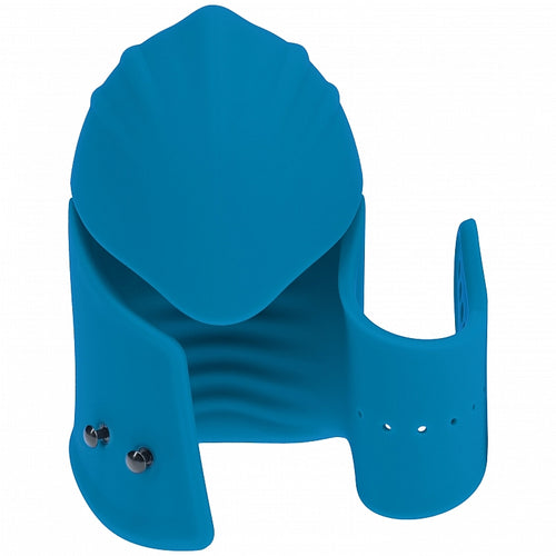 LEVELZ ADJUSTABLE VIBRATING SILICONE PENIS HEAD STIMULATOR TEAL - SHTLVL030021TEA