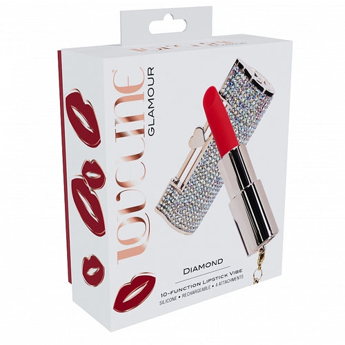 LOVELINE DIAMOND LIPSTICK VIBRATOR IRIDESCENT - SHTLOVU098IRI