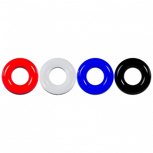 LEVELZ MULTICOLOR COCK RING SET 4 - SHTLVL010001MUL