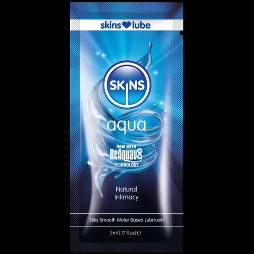 Skins Aqua Water Based Lubricant - 5ml Foil - SKLUBAQ5ML