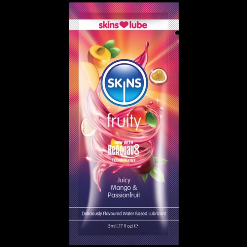 Skins Mango & Passionfruit Water Based Lubricant - 5ml Foil - SKLUBMP5ML