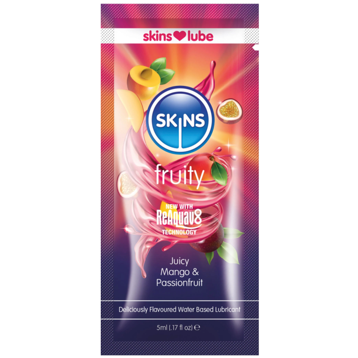 Skins Mango & Passionfruit Water Based Lubricant - 5ml Foil - SKLUBMP5ML