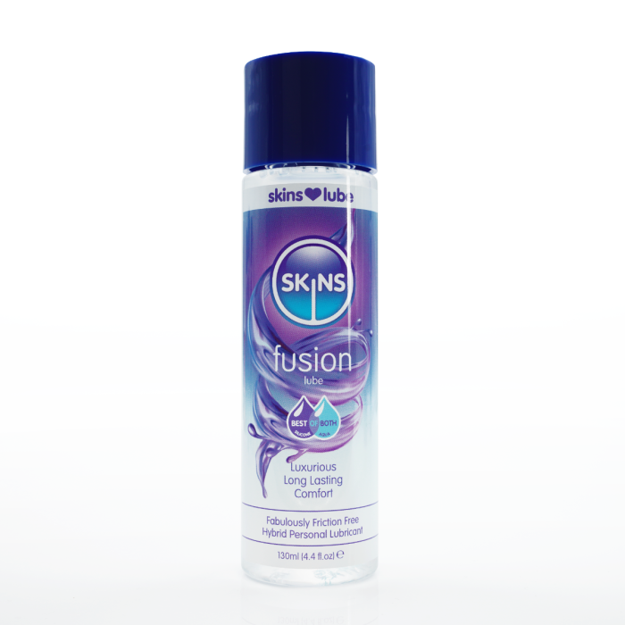Skins Fusion Hybrid Silicone and Water Based Lubricant 4.4 fl oz (130ml) - SKLUBFU4