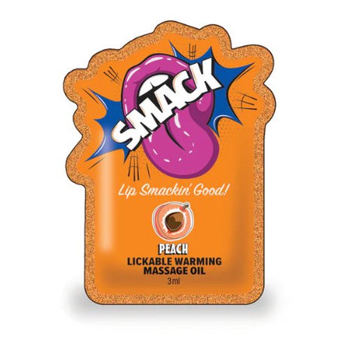 SMACK POUCH MASSAGE OIL PEACH FILLED POUCH
