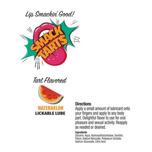 SMACK TARTS LICKABLE LUBE SOUR WATERMELON 2OZ