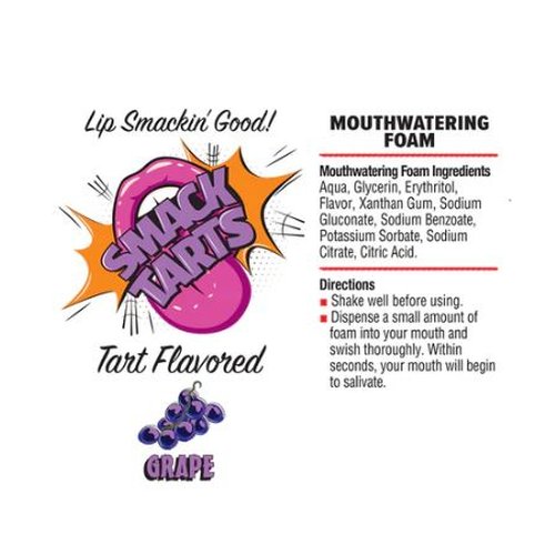 SMACK TARTS MOUTHWATERING FOAM SOUR GRAPE 2.7oz
