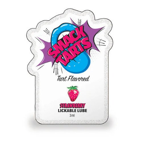 SMACK TARTS POUCH SOUR STRAWBERRY LICKABLE LUBE FILLED POUCH