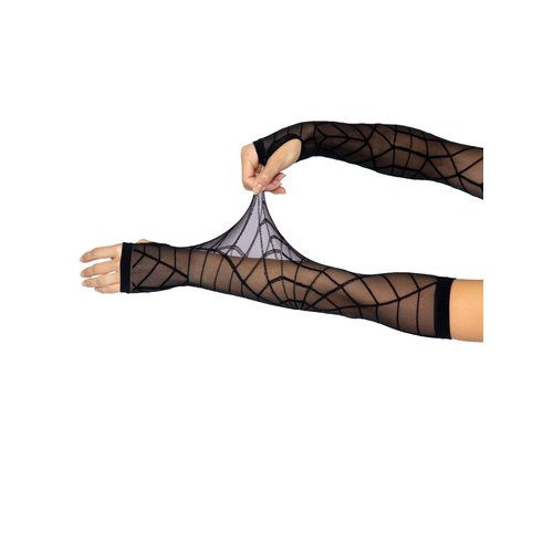 Spider Web Arm Warmer Gloves - 2090 00122