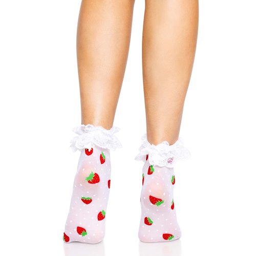 Strawberry Ruffle Anklets - 3015 06222