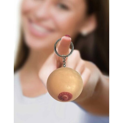 SUPER FUN KEY CHAIN ONE SQUISHY BOOB