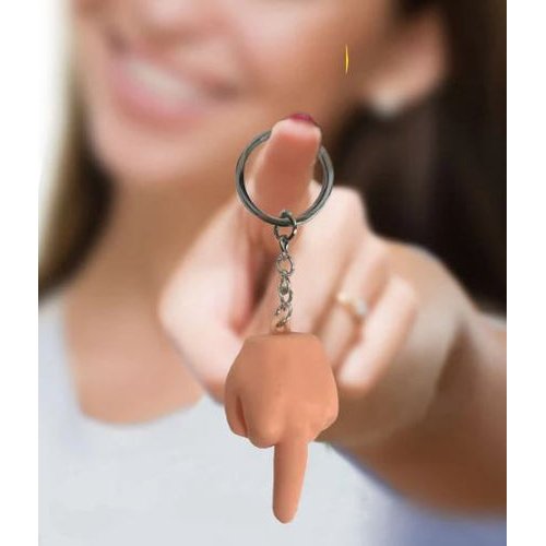 SUPER FUN KEY CHAIN SQUISHY FU FINGER