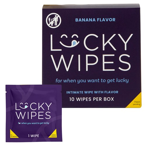 Sweetums Flavored Lucky Wipes For Men-Banana