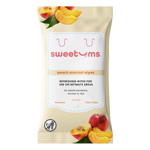 Sweetums Scented Wipes-Peach