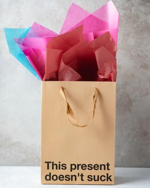 THIS PRESENT DOESN'T SUCK GIFT BAG - WRBAG006