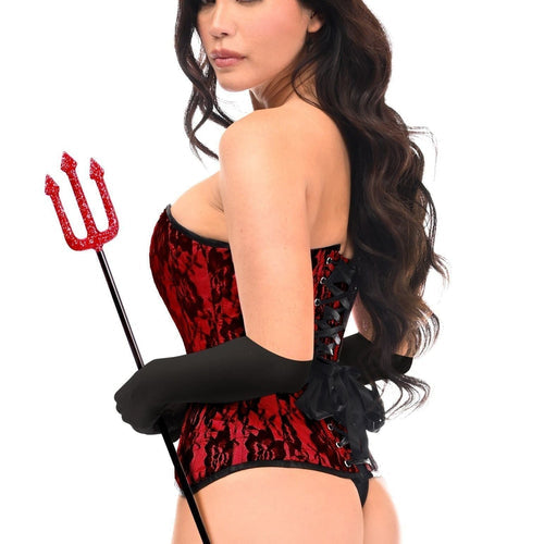 Top Drawer 4 PC Premium Devil Corset Costume