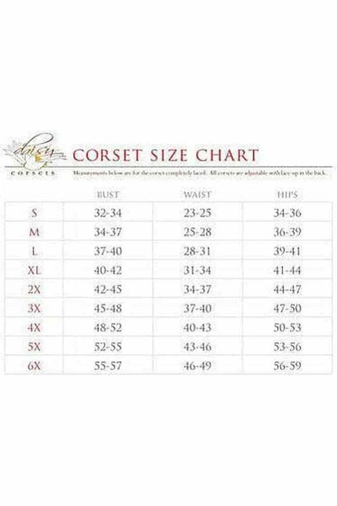 Top Drawer 4 PC Sexy Devil Corset Costume - Daisy Corsets