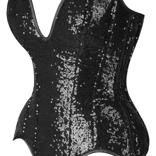 Top Drawer 5 PC Premium Sequin Bunny Corset Costume