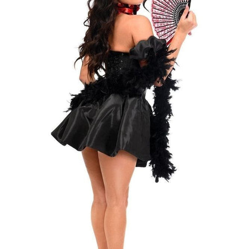 Top Drawer 5 PC Sexy Saloon Girl Corset Dress Costume