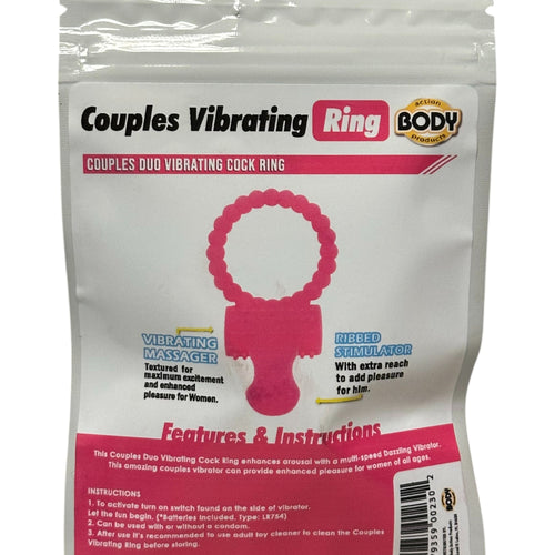 COUPLES DUO VIBRATING COCK RING - BACVR