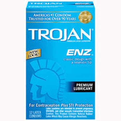 TROJAN ENZ LUBRICATED 12 PK - T93752