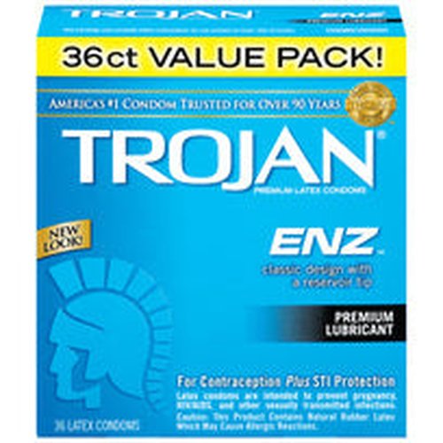 TROJAN ENZ LUBRICATED 36PK - T93951