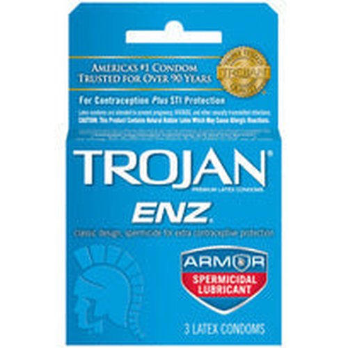 TROJAN ENZ SPERMICIDAL 3PK - T93150