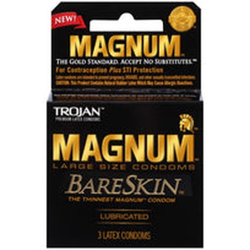 TROJAN MAGNUM BARESKIN 3PK - T22888