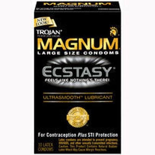 TROJAN MAGNUM ECSTASY ULTRASMOOTH LUBRICATED 10PK - T64313