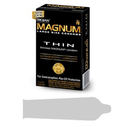 TROJAN MAGNUM THIN 12 PACK - T64614