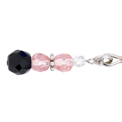 TWEEZER CLIT CLAMP W/PINK BEADS - SPF204
