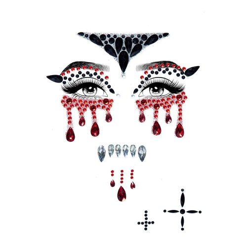 Vampire Rhinestone Stick-On Jewels - EYE037 10122