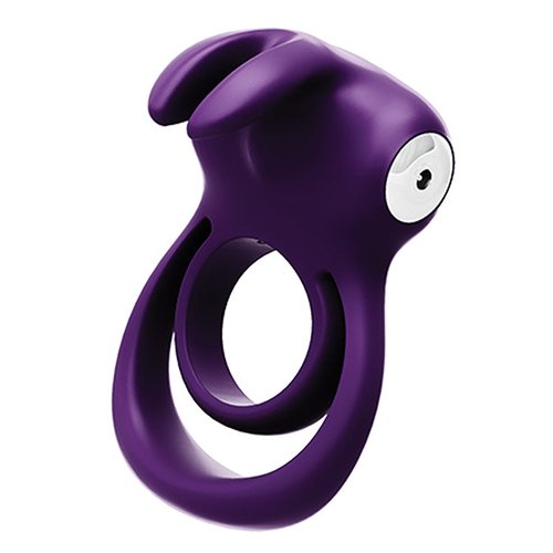 VEDO THUNDER BUNNY DUAL RING RECHARGEABLE PERFECTLY PURPLE - VIBU0605