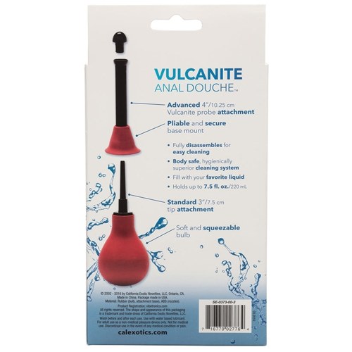 Vulcanite Anal Douche w/Attachments