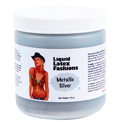 (WD) LIQUID LATEX METALLIC SIL 16OZ - LLF010996