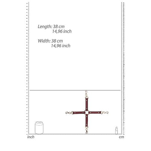 (WD) OUCH HALO HOGTIE CONNECTO BURGUNDY - SHTOU584BUR