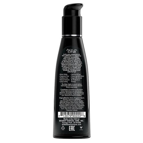 Wicked Aqua Chill Waterbased Cooling Sensation 4oz
