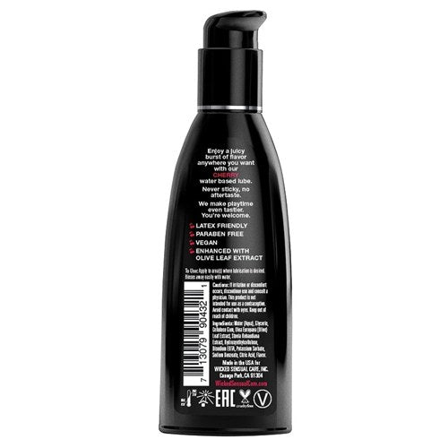 Wicked Aqua Flavored Lube-Cherry 2oz