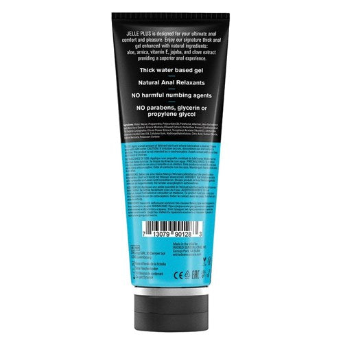 Wicked Aqua Jelle Plus Anal Lubricant with Relaxants 8oz