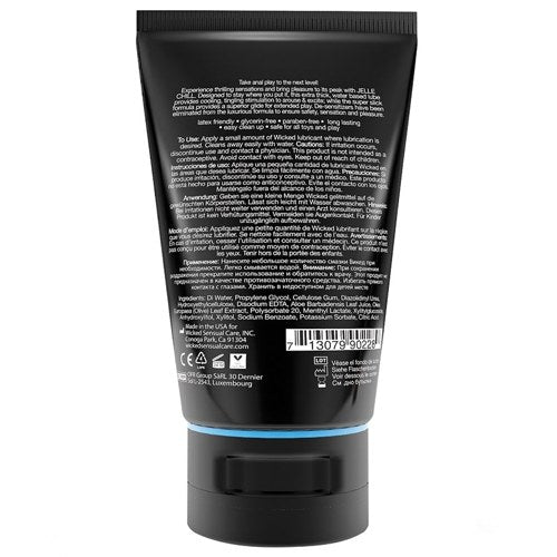 Wicked Jelle Chill Cooling Waterbased Anal Lubricant 4oz