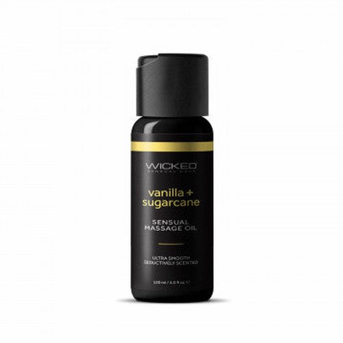 WICKED VANILLA & SUGARCANE SENSUAL MASSAGE OIL 4 OZ - WIC90994