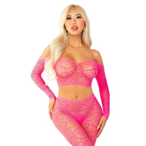 Wild Hearts Crop Top and Footless Tights - 89337 02922