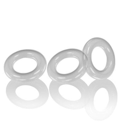 WILLY RINGS 3 PK COCKRINGS CLEAR (NET) - OX3047CLR